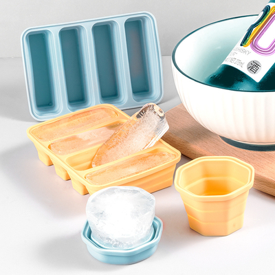 bandejas de cubo de hielo conjunto de 2, fácil liberación 15 moldes de cubo de hielo de silicona flexible con tapa extraíble bandejas de hielo de congelador reutilizables apilables para whisky, alimentos para bebés, libre de BPA