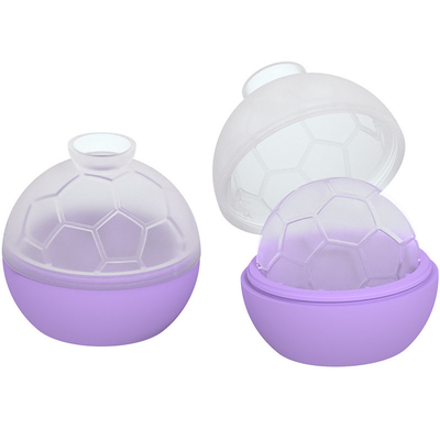 Molde de hielo de esfera - 6 paquetes - Molde de bola de hielo de silicona con embudo incorporado - Molde de cubo de hielo redondo - haga una esfera de hielo de 2,5 pulgadas para whisky y cócteles, de calidad alimentaria y libre de BPA, negro