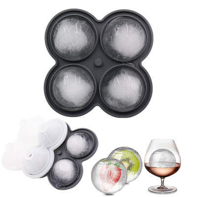 bandeja de cubo de hielo, moldes de cubo de hielo de 2,5 pulgadas, 2 cavidades de silicona rosa y 2 fabricante de bolas de hielo de diamantes, forma de cubo de hielo grande de liberación fácil para refrescar cócteles, whisky, bourbon y jugo casero