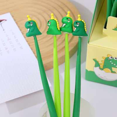 Un buen precio. Dinosaurio lindo lápices de tinta negro, Divertida caricatura Kawaii escribir lápices de gel para niños suministros escolares de oficina, 16pcs Set (Dinosaurio lindo) en línea