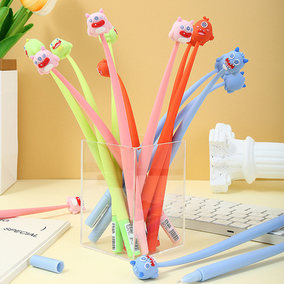 Un buen precio. 5 Pcs Cute Cartoon Gel Ink Pens, Shake Gel Pens para Niños y Niñas, Kawaii Writing Pens Set para Fiestas Escolares Oficina Hogar, Regalos para Estudiantes ((0.5mm,Star Style,Blacak) en línea