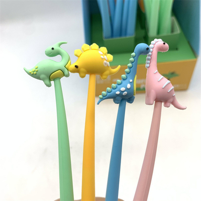 Un buen precio. 12 PCS lápices lindos, lápices de animales, lápices mocosos, lápices de dibujos animados divertidos, artículos de oficina de la escuela de papelería de Kawaii, color púrpura, en forma de caballo de mar, punta fina de 0,5 mm, tinta de gel negro en línea
