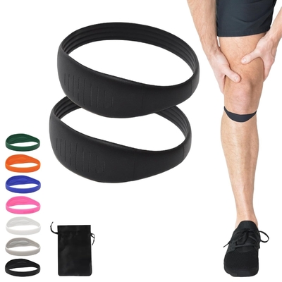 Cinturón de apoyo del tendón patellar, estabilizador de la patela para aliviar el dolor de la rodilla, banda para aliviar el dolor de la rodilla, almohadillas cómodas para rodilla de silicona para saltadores, deportes, fútbol, voleibol, baloncesto, hombres, mujeres