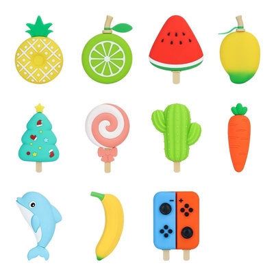 DIY Molde de silicona de dibujos animados ️ bandeja de cubos de hielo de grado alimenticio reutilizable libre de BPA con hermosas formas de frutas y animales para chocolate, dulces, jalea, resina, jabón y más