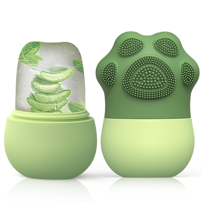 Roller de hielo de silicona para el rostro. Masajeador facial de terapia fría reutilizable para hinchazón, acné, enrojecimiento y endurecimiento de la piel. Herramienta de cuidado de la piel libre de BPA para mujeres, hombres, piel sensible y rutina de belleza diaria.