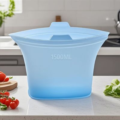 Bolsas de almacenamiento de alimentos de silicona ecológicas y sostenibles con sellos herméticos, resistencia al calor y fácil limpieza                                                                                                                                                                                                                                Y ayudándote a salvar