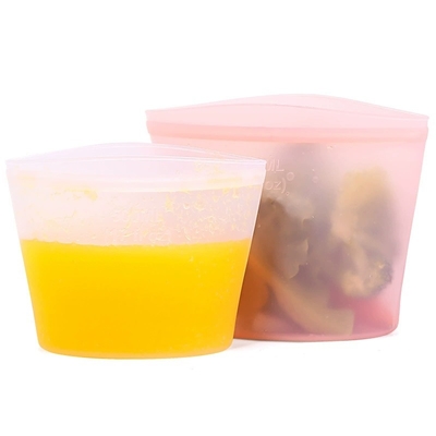 Un buen precio. Bolsas de almacenamiento de alimentos de silicona reutilizables de primera calidad para congelar, cocinar y organizar en línea