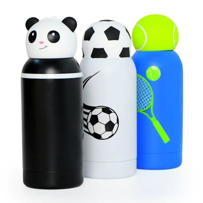 Un buen precio.  Cartoon Kids Bestie Bottle Insulated Stainless Steel Water Bottle With Detachable Soft Head Fun Drinking For Kids, Flexible Reusable Straw 16 Ounce en línea