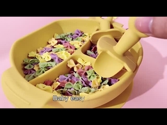 El bebé que alimentaba la bifurcación suave de la cuchara fijó BPA silicón libre de la categoría alimenticia de los utensilios del servicio de mesa del bebé