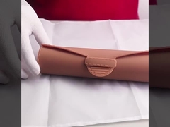 Organizador de cepillos de maquillaje de silicona con cierre de cremallera anticaída de actualización