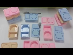 Contenedores de silicona reutilizables para bocadillos con tapas