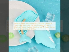 El molde de silicona de mango de primera calidad para cubitos de hielo ️ bandeja de hielo de silicona de calidad alimentaria reutilizable con forma de mango divertida ️ libre de BPA, flexible, duradero, inodoro, fácil de limpiar ️ perfecto para batidos, c