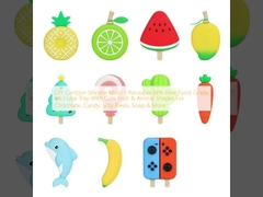 DIY Molde de silicona de dibujos animados ️ bandeja de cubos de hielo de grado alimenticio reutilizable libre de BPA con hermosas formas de frutas y animales para chocolate, dulces, jalea, resina, jabón y más