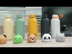 Botella de agua termo linda con tapa de silicona personalizada | Ecológica y personalizable